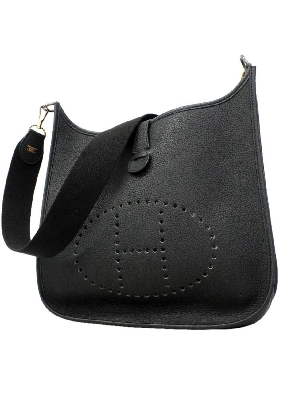 Hermes Shoulder Bag Evelyne Ardennes Black Gold